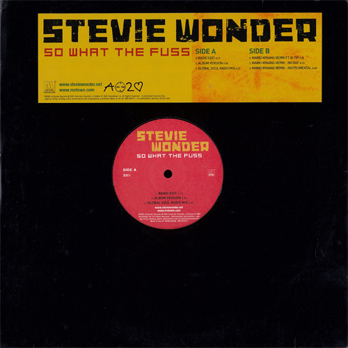 Stevie Wonder - So What The Fuss | Motown (SWFUSSVP1) - main