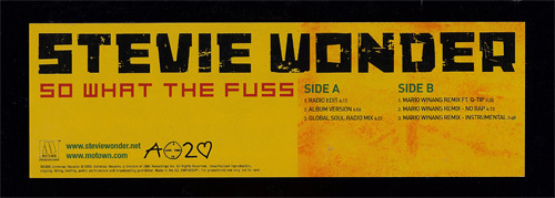 Stevie Wonder - So What The Fuss | Motown (SWFUSSVP1) - 2
