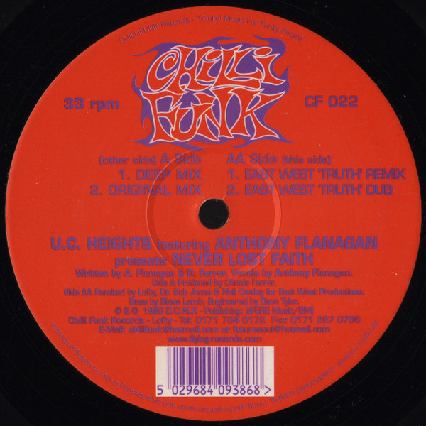 U.C. Heights Featuring Anthony Flanagan - Never Lost Faith | Chillifunk Records (CF 022)