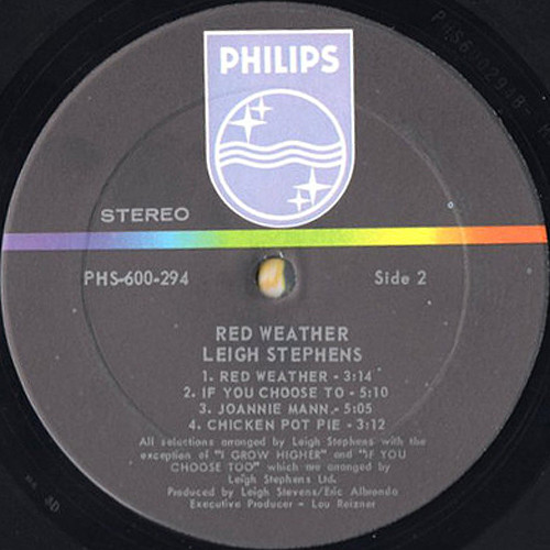 Leigh Stephens - Red Weather | Philips (PHS 600-294) - 3