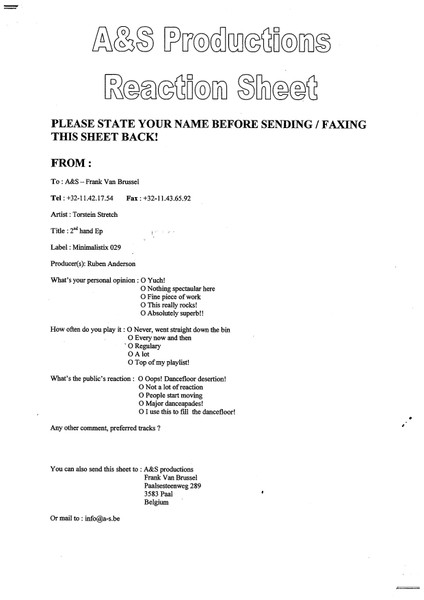 Torstein Stretch - Second-Hand EP | Minimalistix (MN6529) - 3