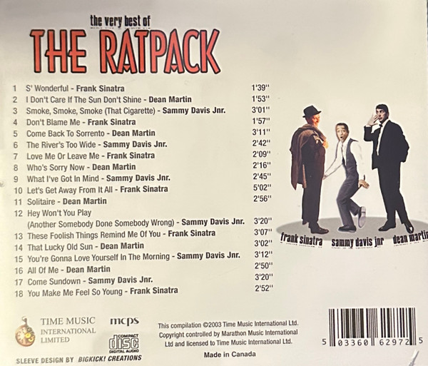 Frank Sinatra , Dean Martin , Sammy Davis Jr. - The Very Best Of The Ratpack | Time Music International Limited (TMI297) - 3