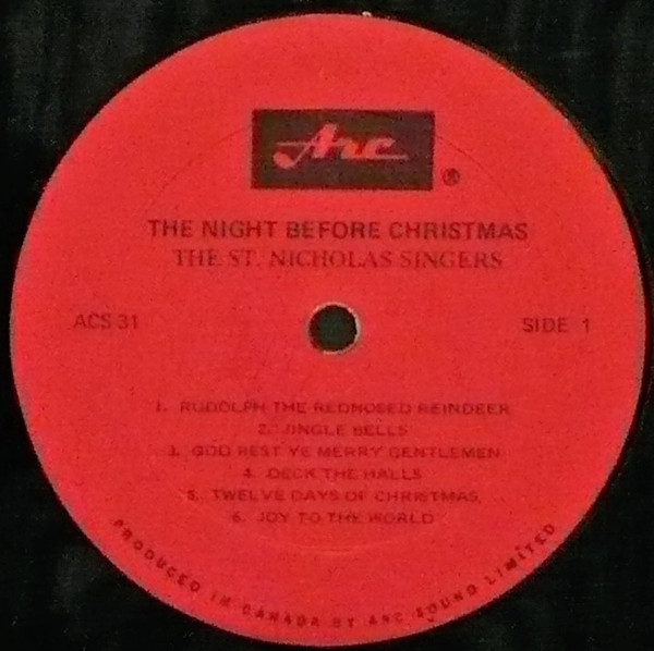 Saint Nicholas Singers - Rudolph The Red Nosed Reindeer | Arc Records (ACS-31) - 2
