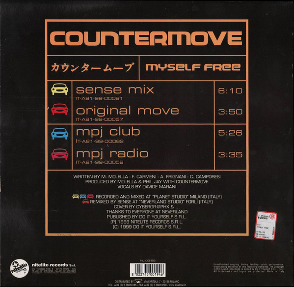 Countermove - Myself Free | Nitelite Records (NL 03-99) - 2 Countermove - Myself Free | Nitelite Records (NL 03-99) - 2