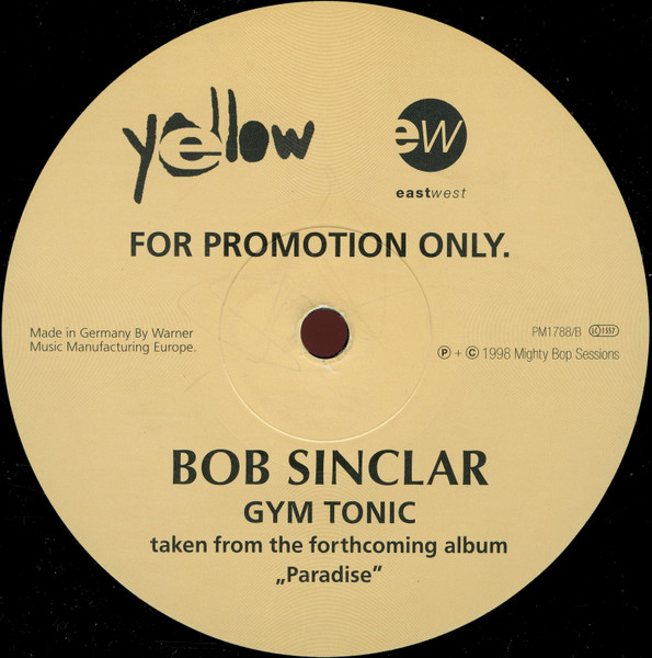 Bob Sinclar - Gym Tonic | EastWest (PM1788) - main Bob Sinclar - Gym Tonic | EastWest (PM1788) - main