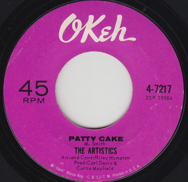 The Artistics - Patty Cake / In Another Man's Arms | Okeh (4-7217)