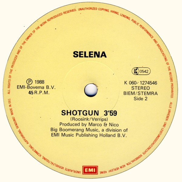 Selena - Shotgun | EMI (K 060 12 7454 6) - 4 Selena - Shotgun | EMI (K 060 12 7454 6) - 4