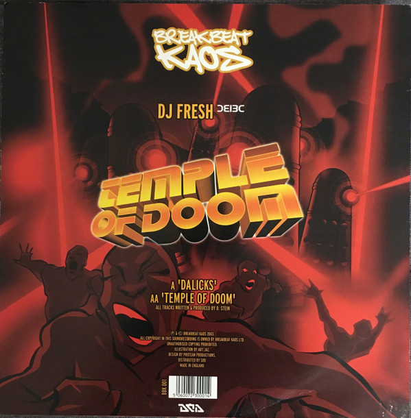Fresh - Dalicks / Temple Of Doom | Breakbeat Kaos (BBK 01) - 4