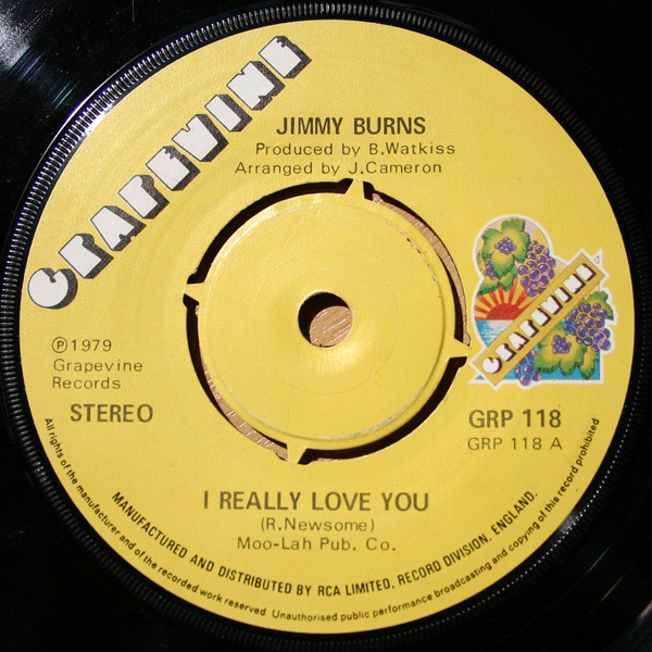Jimmy Burns - I Really Love You | Grapevine (GRP 118) Jimmy Burns - I Really Love You | Grapevine (GRP 118)