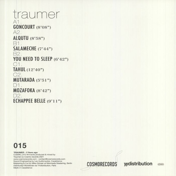 Traumer - 3 Years Ago | Cosmo Records (COSMO 015) - 2