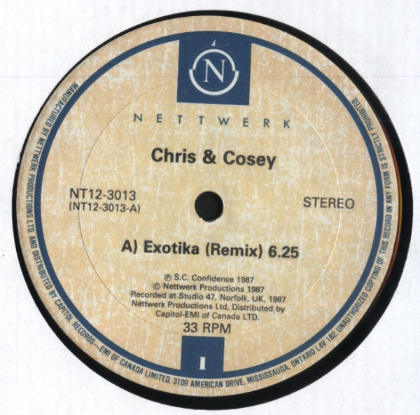 Chris & Cosey - Exotika (12") [Vinyl] | Nettwerk (NT12 3013)
