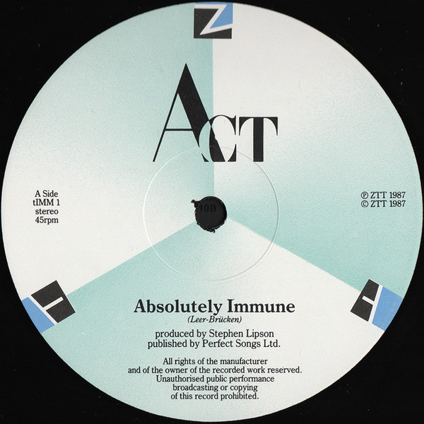 Act - Absolutely Immune | ZTT (timm 1) - 3
