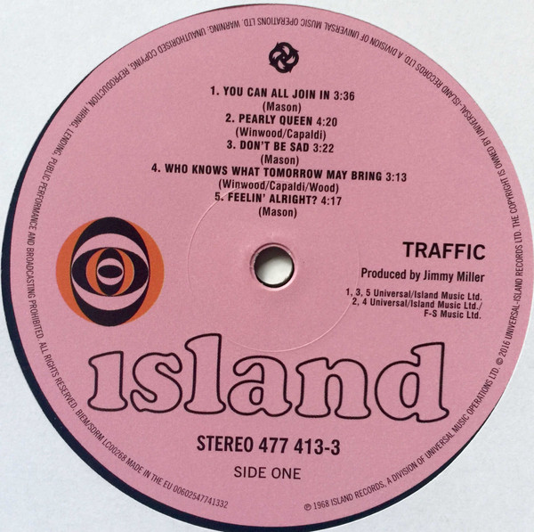 Traffic - Traffic | Island Records (477 413-3) - 3