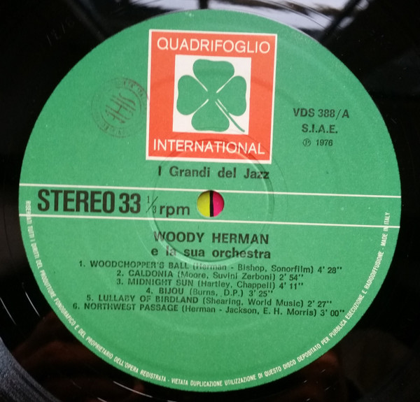 Woody Herman And His Orchestra - Woody Herman | Quadrifoglio International (VDS 388) - 3