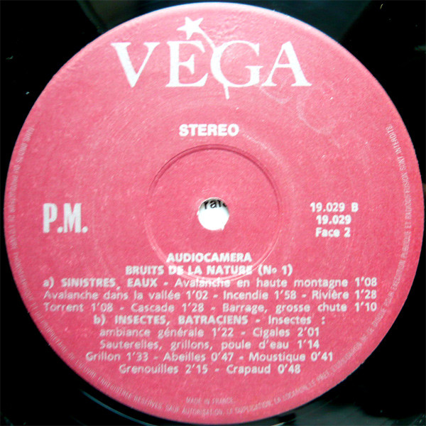 Audio-Camera - Bruits De La Nature N° 1 : La Mer . Le Vent Et La Pluie . Eau Et Cataclysme . Les Insectes | Vega (19 029) - 4