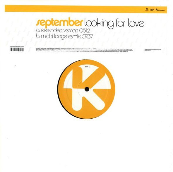 September - Looking For Love | Kontor Records (K600) - main
