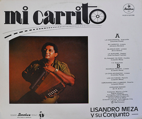 Lisandro Meza Y Su Conjunto - Mi Carrito | Sonolux (01(0131)01398) - 2