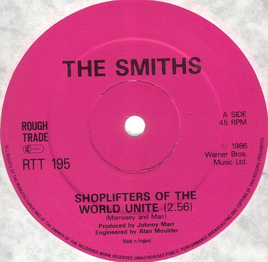 The Smiths - Shoplifters Of The World Unite | Rough Trade (RTT 195)