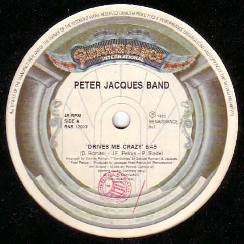 Peter Jacques Band - Drives Me Crazy | Renaissance International (RNS 12013) - 3 Peter Jacques Band - Drives Me Crazy | Renaissance International (RNS 12013) - 3