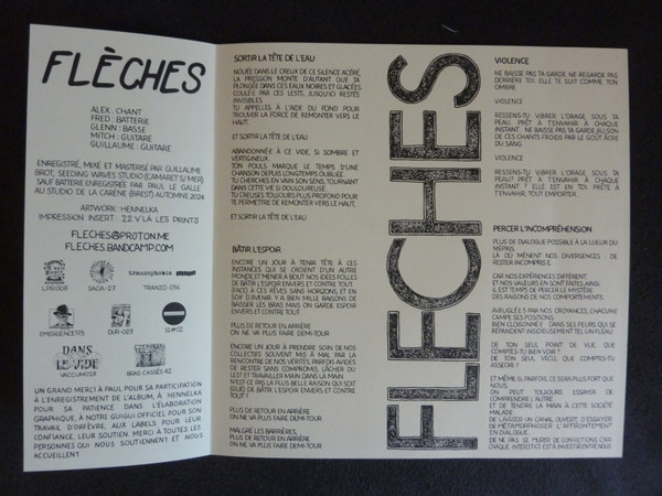 Flèches - Flèches | L'ouïe Pleure Records (LPR008) - 3 Flèches - Flèches | L'ouïe Pleure Records (LPR008) - 3