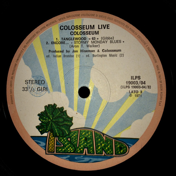 Colosseum - Colosseum Live | Island Records (ILPS 19003/04) - 4 Colosseum - Colosseum Live | Island Records (ILPS 19003/04) - 4