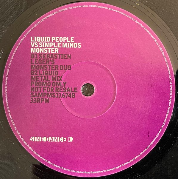 Liquid People Vs Simple Minds - Monster | Sine Dance (SAMPMS11674) - 4 Liquid People Vs Simple Minds - Monster | Sine Dance (SAMPMS11674) - 4