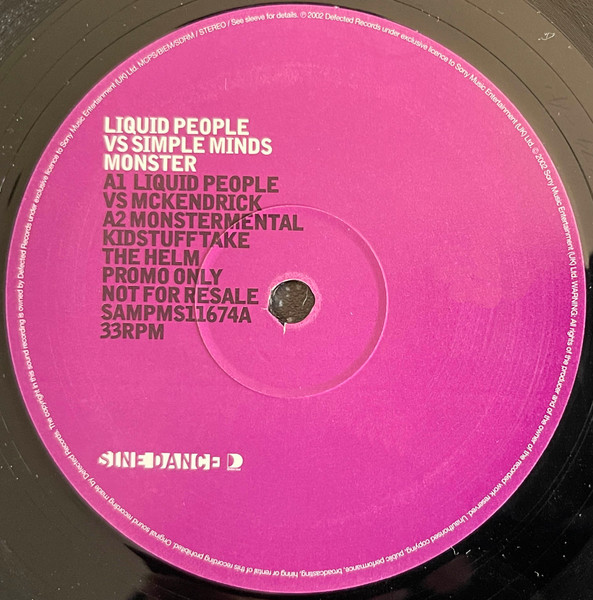Liquid People Vs Simple Minds - Monster | Sine Dance (SAMPMS11674) - 3 Liquid People Vs Simple Minds - Monster | Sine Dance (SAMPMS11674) - 3