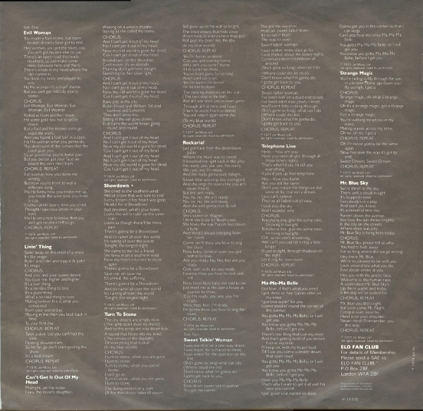 Electric Light Orchestra - ELO's Greatest Hits | Jet Records (JET LX 525) - 3