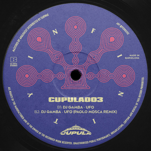 Dj Gamba - Infinity | Cupula Recordings (CUPULA003)