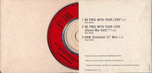 Spandau Ballet - Be Free With Your Love | CBS (654865 3) - 2 Spandau Ballet - Be Free With Your Love | CBS (654865 3) - 2