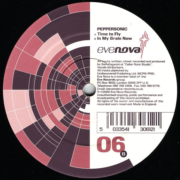 Peppersonic - Time To Fly | Eve Nova (EVE NOVA 006) - main