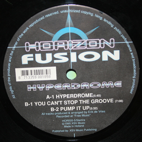 Fusion - Hyperdrome | Horizon Records (HOR005-5) Fusion - Hyperdrome | Horizon Records (HOR005-5)