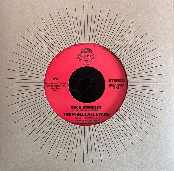 The Philly All Stars - Back Stabbers | Jack Pot Records (JPR7 2401) - main