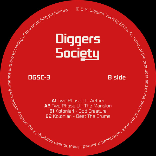 Two Phase U , Koloniari - Diggers Society vol. 2 | Diggers Society Records (DGSC-3) - 2