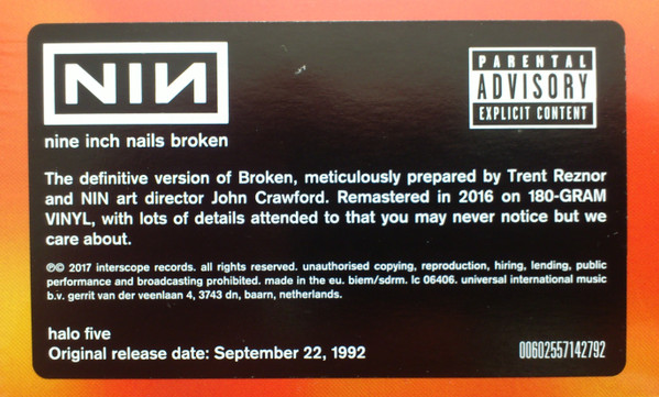 Nine Inch Nails - Broken | Nothing Records (00602557142792) - 2 Nine Inch Nails - Broken | Nothing Records (00602557142792) - 2