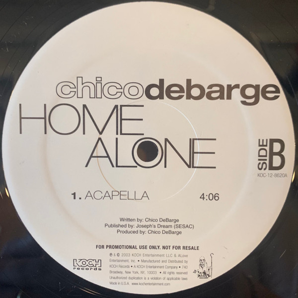 Chico DeBarge - Home Alone | Koch Records (KOC-12-8620A) Chico DeBarge - Home Alone | Koch Records (KOC-12-8620A)