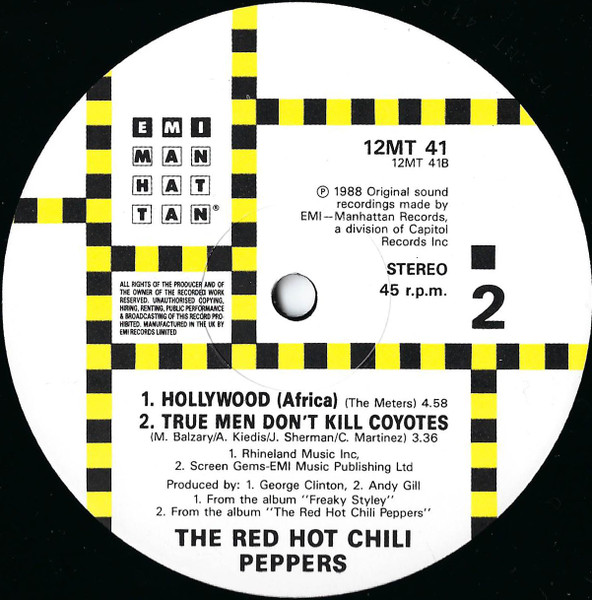 Red Hot Chili Peppers - The Abbey Road E.P. | EMI-Manhattan Records (12MT 41) - 4