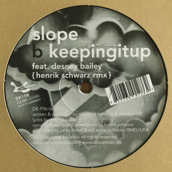 Slope - Runnin' / Keepingitup | Sonar Kollektiv (SK128) - main