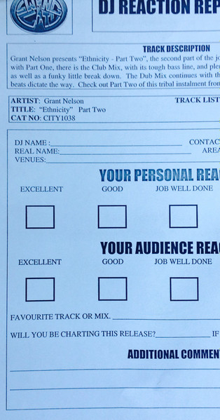 Grant Nelson - Ethnicity Part Two | Swing City Records (CITY 1038) - 3