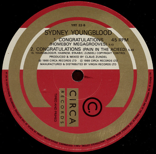 Sydney Youngblood - Congratulations | Circa (YRT 22) - 4