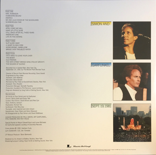 Simon & Garfunkel - The Concert In Central Park | Music On Vinyl (MOVLP1329) - 4