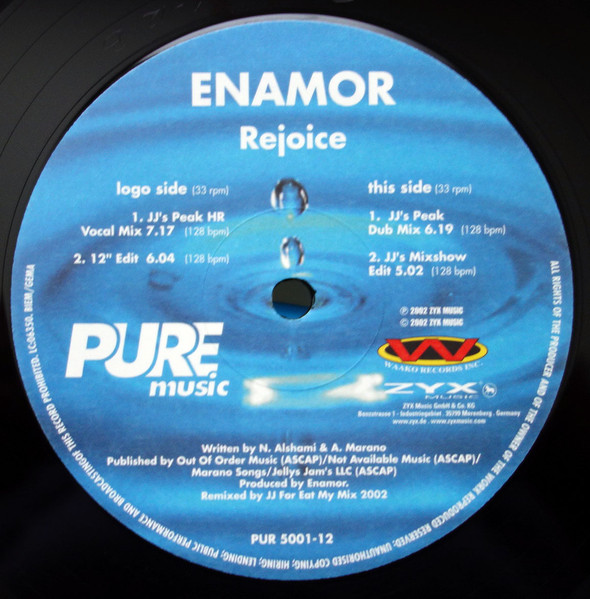Enamor - Rejoice | Pure Music (PUR 5001-12) - 2