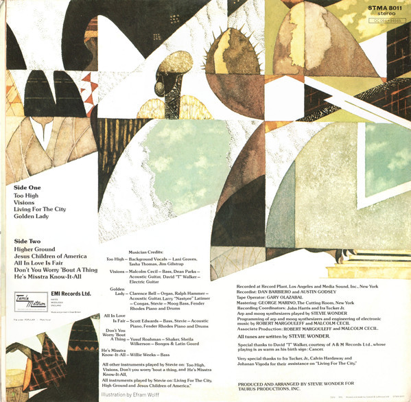 Stevie Wonder / The Band Of The Royal Artillery - Innervisions | Tamla Motown (STMA 8011) - 4