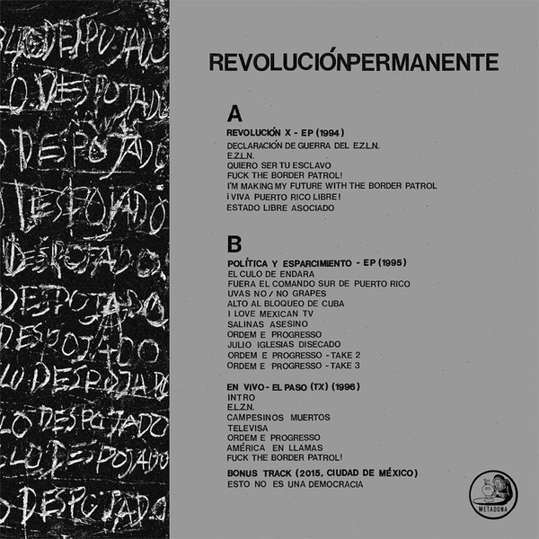 Revolucion X - Revolución Permanente : Discografía 1994/1996 | Metadona Records (MET.44) - 2