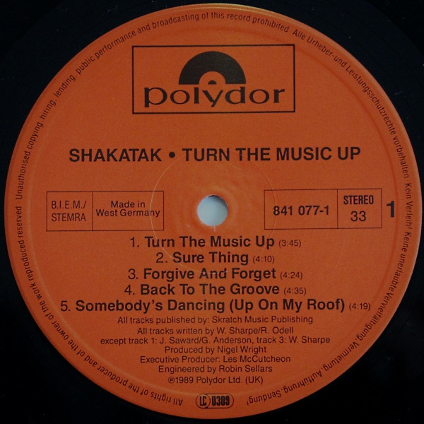 Shakatak - Turn The Music Up | Polydor (841 077-1)