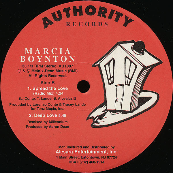 Marcia Boynton - Spread The Love | Authority (AUT007) - 3