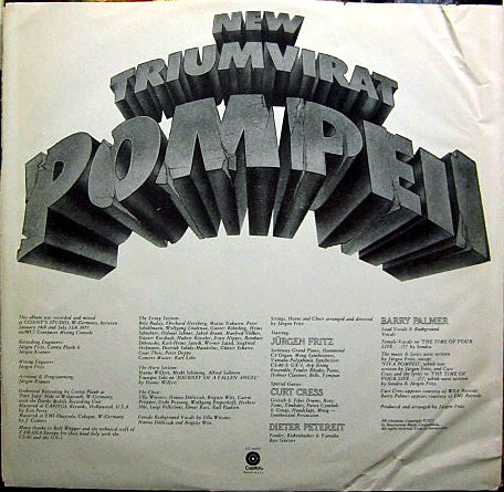 Triumvirat - Pompeii [Vinyl] | Capitol Records (ST-11697) - 2