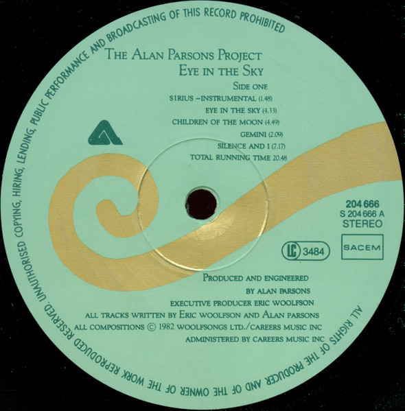 The Alan Parsons Project - Eye In The Sky | Arista (204 666) - 3