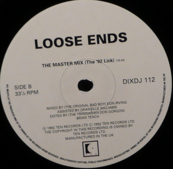 Loose Ends - A Little Spice (Gang Starr Remix) | 10 Records (DIXDJ 112) - 4