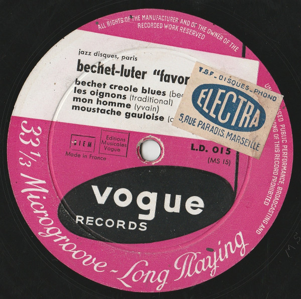 Sidney Bechet , Claude Luter - Favorites | Vogue (L.D 015)